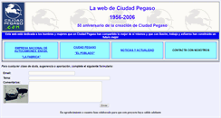 Desktop Screenshot of ciudadpegaso.com